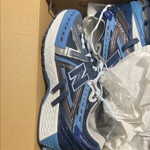 New Balance Blue and Gray Running Shoes